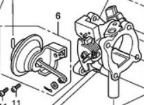 17120-RMC-E01 Gasspjeld ventil kontroll original for Honda oppstilt mot hvit bakgrunn