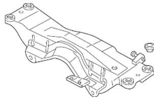 20150FE410 Bærearm travers bak original for Subaru oppstilt mot hvit bakgrunn
