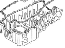 11522-84A00 Motor olje bunnpanne for Suzuki oppstilt mot hvit bakgrunn