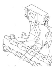 13110-83E10 Manifold inntak original for Suzuki oppstilt mot hvit bakgrunn