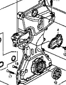 15100-RNC-T01 Motorolje pumpe original for Honda oppstilt mot hvit bakgrunn