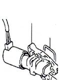 16550-69GE3 Motor olje kontroll ventil for Suzuki oppstilt mot hvit bakgrunn