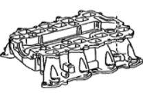17120-38021 Manifold inntak original for Lexus oppstilt mot hvit bakgrunn