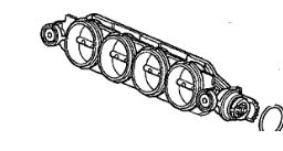 17210-RNA-A01 Motor manifold ventil bypass original for Honda oppstilt mot hvit bakgrunn