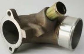 17274-30010 Manifold turborør inn for Toyota oppstilt mot hvit bakgrunn