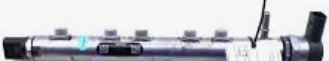 23810-WA020 Drivstoff innsprøytning common rail for Toyota oppstilt mot hvit bakgrunn