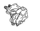 26100-33040 Motor gasspjeld venturi orginal for Toyota oppstilt mot hvit bakgrunn