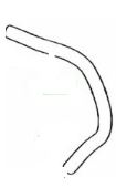 44348-35290 Styre servo slange original for Toyota oppstilt mot hvit bakgrunn