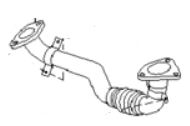 44610AA770 Eksos manifold original for Subaru oppstilt mot hvit bakgrunn