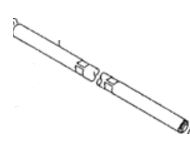 48831-82A20 Styreledd bak original for Suzuki oppstilt mot hvit bakgrunn