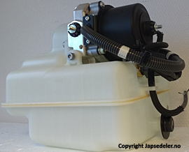 48910-60032 Støtdemper luftfjæring pumpe original for Toyota oppstilt mot hvit bakgrunn
