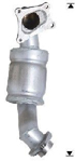 25051-0N010 Eksos katalysator manifold for Toyota oppstilt mot hvit bakgrunn