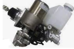 MR569728 Bremsekraftforsterker ABS for Mitsubishi oppstilt mot hvit bakgrunn