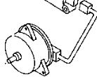 SH02-15-150 Kjøling radiator vifte motor nr 2 for Mazda oppstilt mot hvit bakgrunn